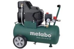 Metabo Basic 250-24 W OF Olievrij Compressor - 1500W - 8 Bar - 24L - 100 L/min - 601532000
