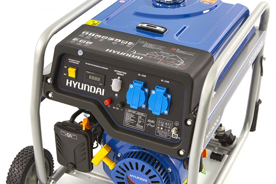Hyundai 55021FHKD 2600 Watt Generator, Aggregaat Met 200 Cc OHV-Benzinemotor, 230V 7 Hyundai 55021FHKD 2600 Watt Generator, Aggregaat Met 200 Cc OHV-Benzinemotor, 230V - Afbeelding 5