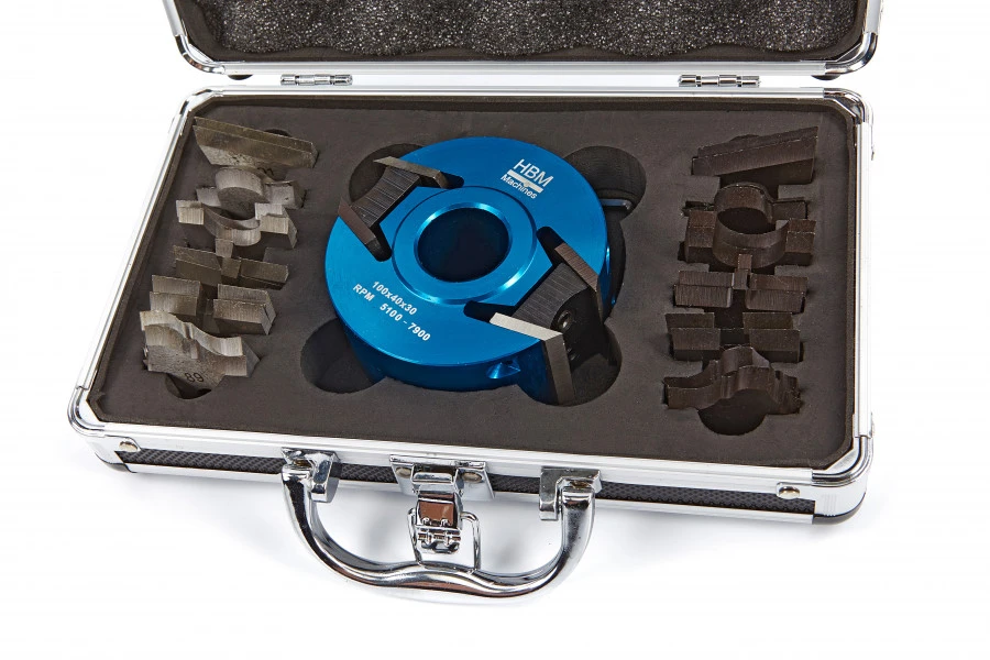 HBM 100 Mm Profi Houtfreeskop Met 7 Sets Messen 9 HBM 100 Mm Profi Houtfreeskop Met 7 Sets Messen - Afbeelding 7