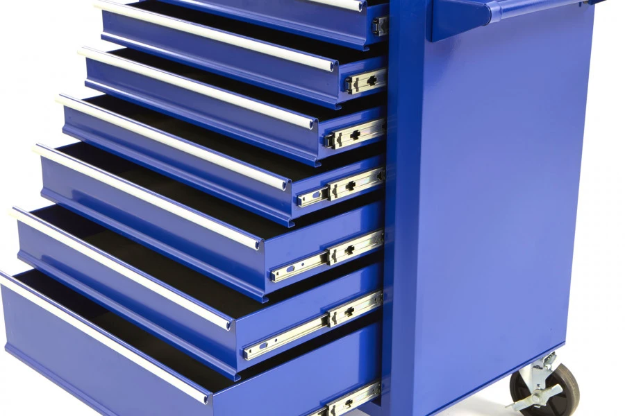 HBM Gereedschapswagen 7 Laden 66 Cm, Blauw 6 HBM Gereedschapswagen 7 Laden 66 Cm, Blauw - Afbeelding 4