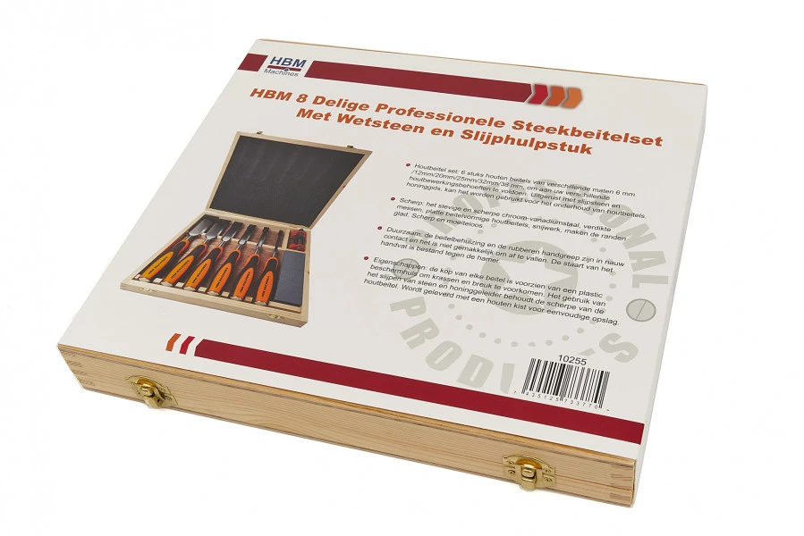 HBM 8 Delige Professionele Steekbeitelset Met Wetsteen En Slijphulpstuk 11 HBM 8 Delige Professionele Steekbeitelset Met Wetsteen En Slijphulpstuk - Afbeelding 9