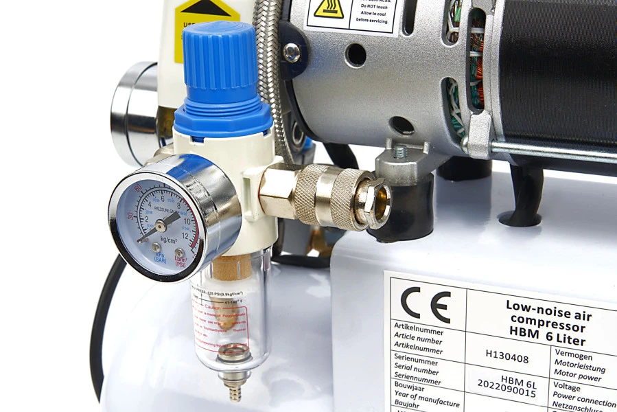 HBM Low Noise Compressor 6 Liter, Model 2 11 HBM Low Noise Compressor 6 Liter, Model 2 - Afbeelding 9